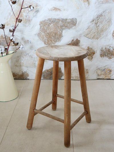 画像8: フランス 木製スツール