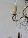 画像15: フランス ガラスがかわいい 4灯シャンデリア