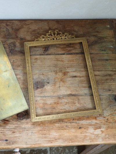 画像14: フランス デザインが素敵な真鍮製 フォトスタンド