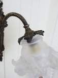 画像8: フランス<br/>薔薇のシェードが素敵な<br/>ウォールライト (8)
