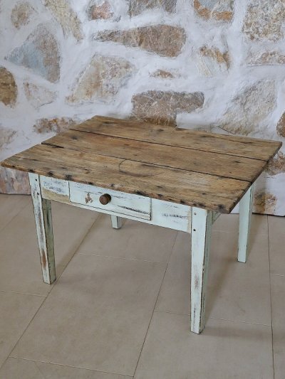 画像2: フランス シャビーなローテーブル