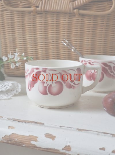 画像2: フランス さくらんぼがかわいい デミタスカップ