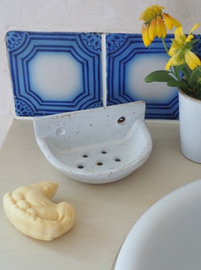 フランス　ホーロー製　ソープディッシュ