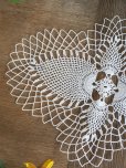 画像7: フランス<br/>繊細で薄手のレース編み<br/>テーブルセンター (7)