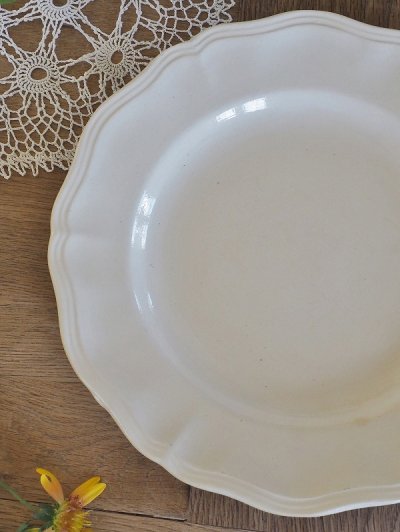 画像2: フランス サルグミンヌ製 花リムプレート