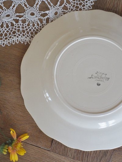 画像8: フランス サルグミンヌ製 花リムプレート