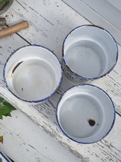 画像8: フランス 格子柄がかわいいホーロー製 サボンラック