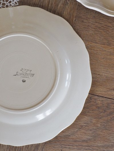 画像9: フランス サルグミンヌ製 花リムプレート