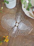画像6: フランス<br/>繊細で薄手のレース編み<br/>テーブルセンター (6)