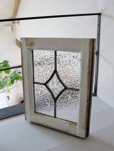 画像3: イギリス ダイヤ模様が素敵な カラーレスステンド