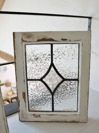 画像8: イギリス ダイヤ模様が素敵な カラーレスステンド