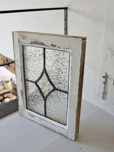 画像9: イギリス ダイヤ模様が素敵な カラーレスステンド