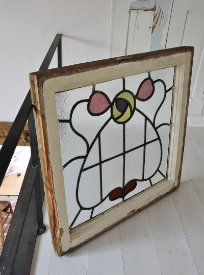 画像7: イギリス お花模様がかわいい ステンドグラス