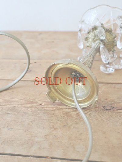 画像14: フランス 真鍮のスタンドが素敵な 1灯ろうそく型 テーブルランプ