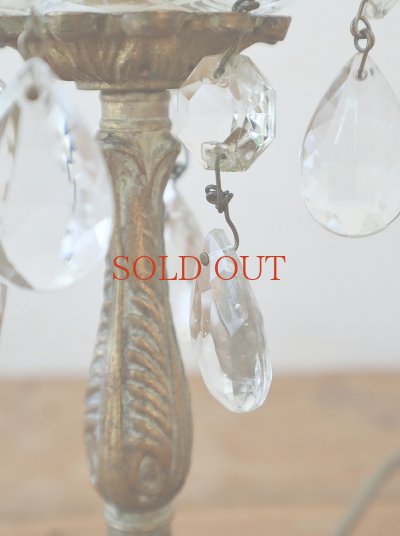 画像7: フランス 真鍮のスタンドが素敵な 1灯ろうそく型 テーブルランプ