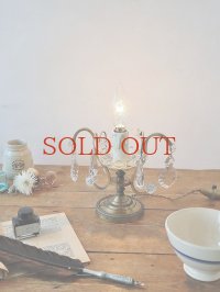 フランス デザインがかわいい 1灯ろうそく型 テーブルランプ