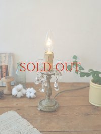 フランス 真鍮のスタンドが素敵な 1灯ろうそく型 テーブルランプ