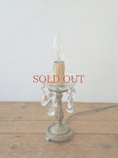 画像3: フランス 真鍮のスタンドが素敵な 1灯ろうそく型 テーブルランプ