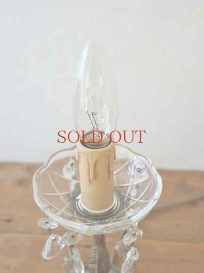 画像4: フランス 真鍮のスタンドが素敵な 1灯ろうそく型 テーブルランプ