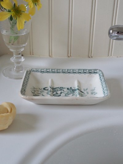 画像7: フランス 陶器製 ソープディッシュ