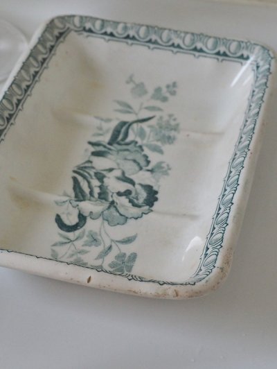 画像9: フランス 陶器製 ソープディッシュ