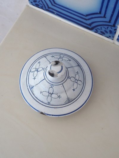 画像10: フランス サキソニー柄ホーロー製 キャニスター