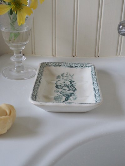 画像6: フランス 陶器製 ソープディッシュ