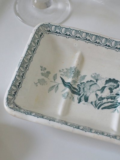 画像3: フランス 陶器製 ソープディッシュ