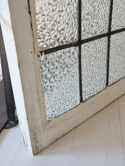 画像13: イギリス ギザギザガラスが大人っぽい カラーレスステンド