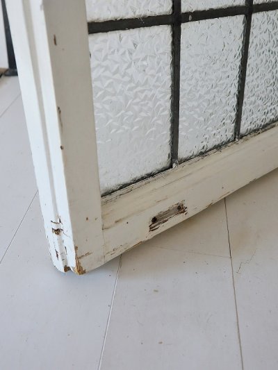 画像7: イギリス ギザギザガラスが大人っぽい カラーレスステンド