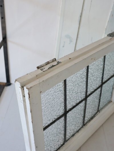 画像6: イギリス ギザギザガラスが大人っぽい カラーレスステンド