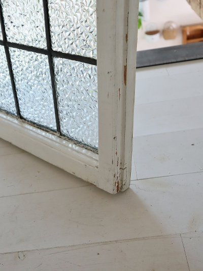 画像4: イギリス ギザギザガラスが大人っぽい カラーレスステンド