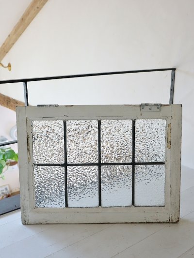 画像8: イギリス ギザギザガラスが大人っぽい カラーレスステンド