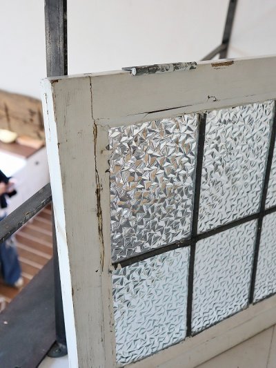 画像12: イギリス ギザギザガラスが大人っぽい カラーレスステンド