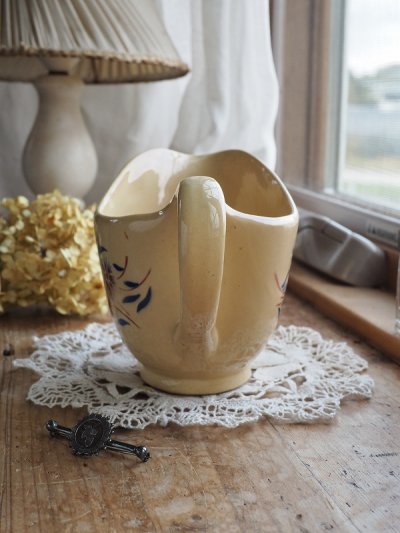 画像6: フランス 撫子模様が 素朴でかわいい ミルククリーマー