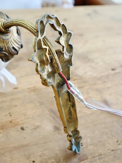 画像15: フランス 薔薇がかわいい 1灯ウォールライト