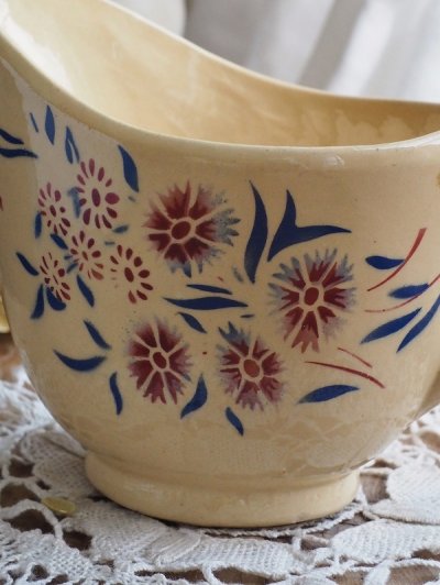 画像3: フランス 撫子模様が 素朴でかわいい ミルククリーマー