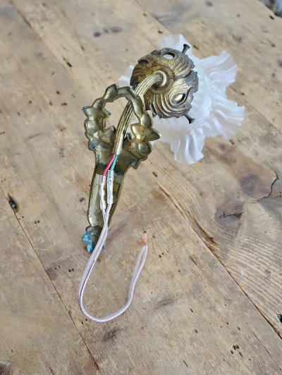 画像13: フランス 薔薇がかわいい 1灯ウォールライト