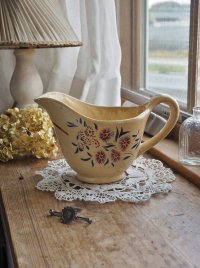 フランス 撫子模様が 素朴でかわいい ミルククリーマー