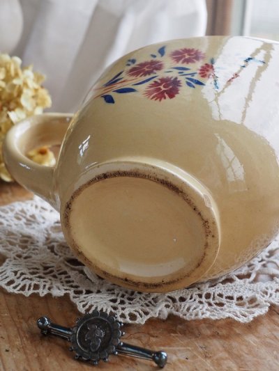画像12: フランス 撫子模様が 素朴でかわいい ミルククリーマー