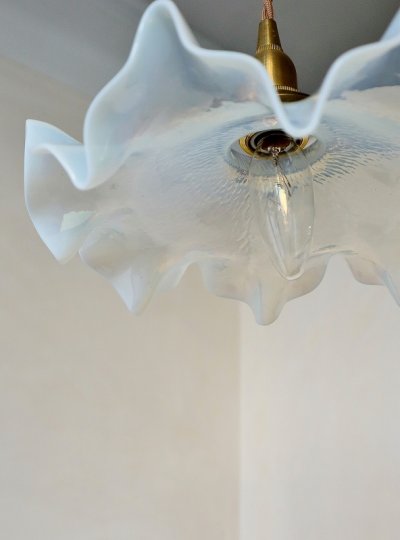 画像8: フランス オパールセント ペンダントシェード