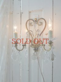 フランス ガラスが綺麗な ウォールライト