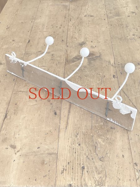 画像11: 金物がかわいい ３連コートフック (11)