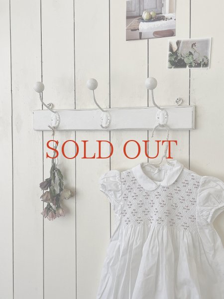 画像2: 金物がかわいい ３連コートフック (2)