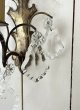 画像15: フランス ガラスドロップがかわいい 小さめウォールライト (15)