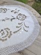 画像6: フランス お花の刺繍が 素敵なテーブルクロス (6)