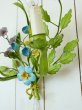 画像12: フランス 小花がかわいい アイアン製ウォールライト (12)