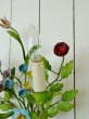 画像11: フランス 小花がかわいい アイアン製ウォールライト (11)