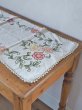 画像5: フランス お花の刺繍が素朴で かわいいテーブルクロス (5)