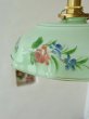 画像5: ハンドペイントの お花模様がかわいい ミルクガラスペンダントシェード (5)